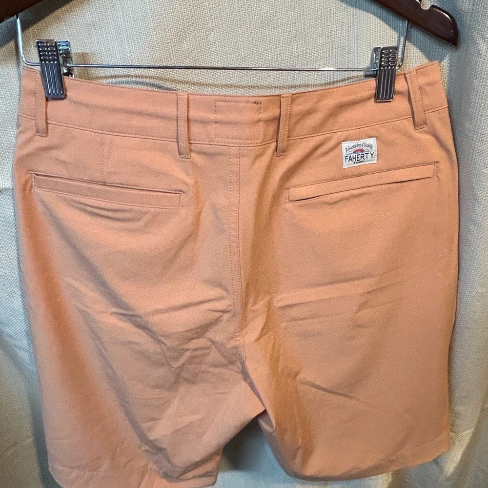 Faherty Men's Orange Athletic Shorts